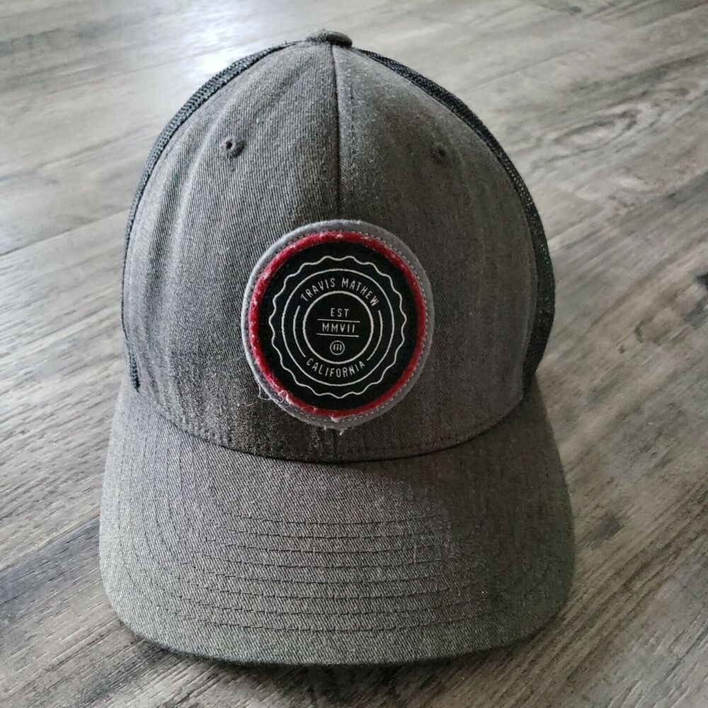 Travis Mathew Men's Golf Hat Mesh Snap Back Trucker Adjustable